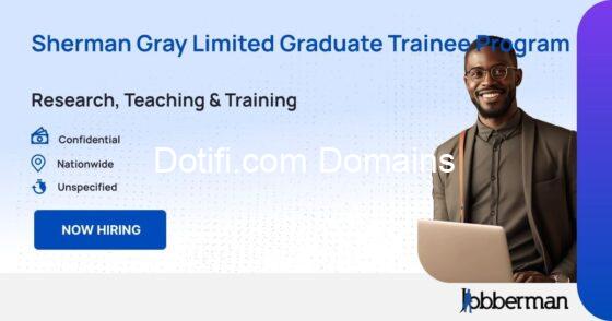 Sherman Gray Limited Graduate Trainee Program 2025