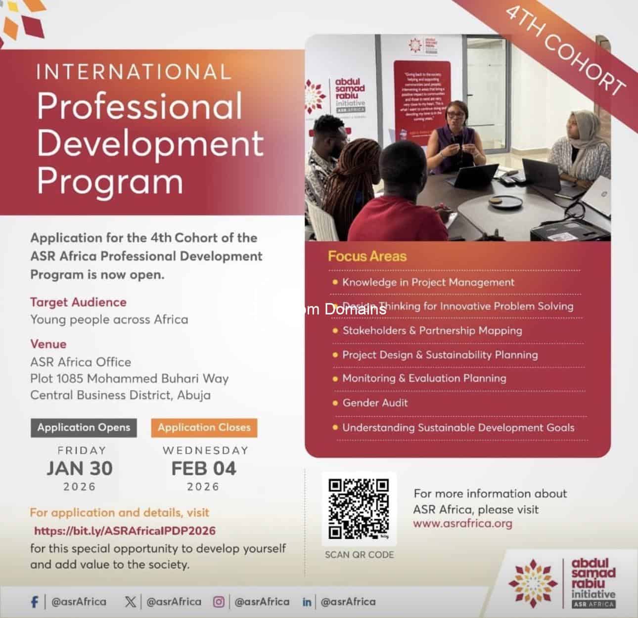 ASR Africa International Professional Development Program 4th Cohort ...